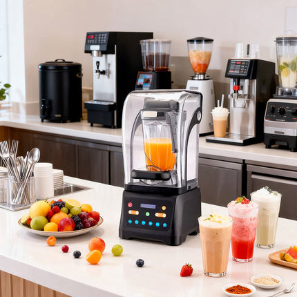 High-Power 2200W Kitchen Blender with 1.8L Jug, Stainless Steel Blades and Button Control