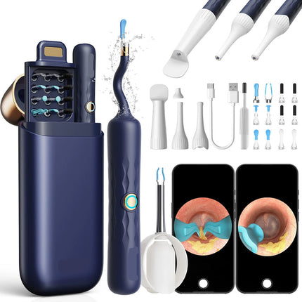 Smart Visual Ear Cleaning Tool with 3MP HD Camera & WiFi App Connection – Blue