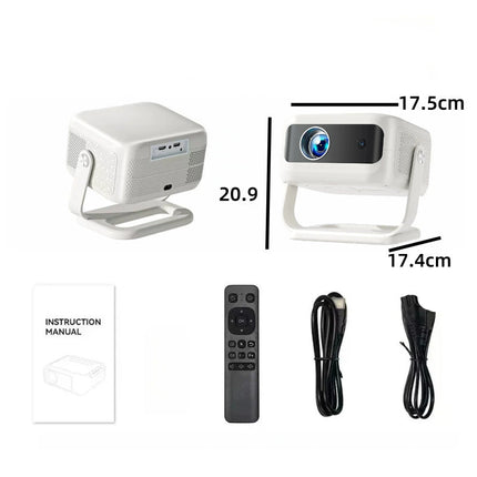 Compact Wireless Projector with WiFi Support, 1080P Resolution and Up to 200 Inch Display