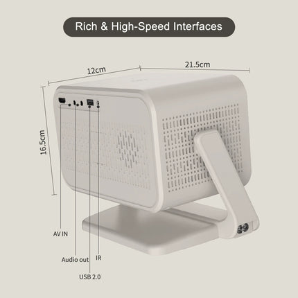 Home Use 1080P Smart Projector with Auto Focus, Wi-Fi, Digital Keystone Correction