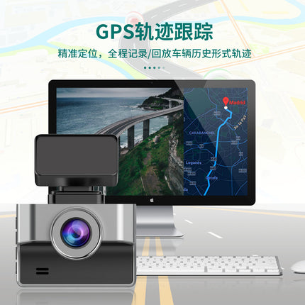 1080P Dual Lens Vehicle Dash Camera with 2.45 Inch Display and Farad Capacitor