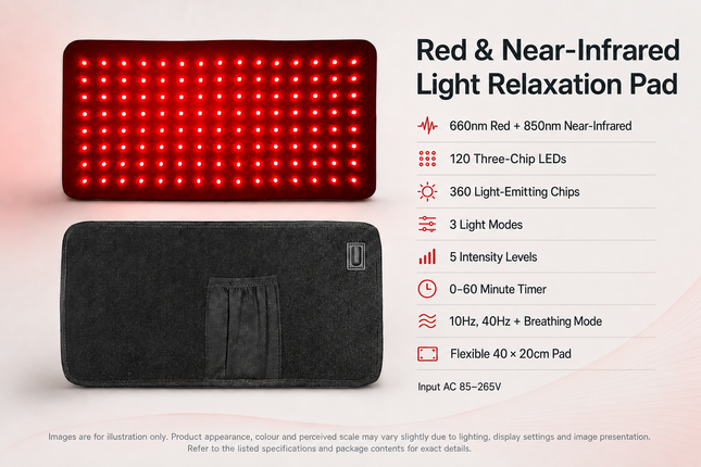 Infrared & Red Light Body Wrap Belt for Muscle Relief and Daily Recovery