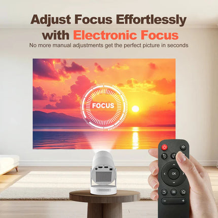 Portable WiFi Smart LED Projector with Auto Focus
