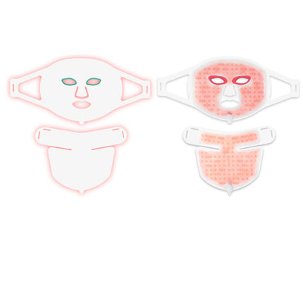 7 Colour LED Silicone Facial Mask – Rechargeable Light Relaxation Skin Care Device with Adjustable Intensity, 105 LEDs