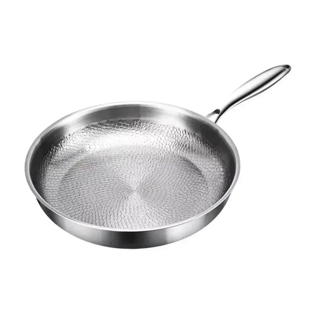 30cm Premium Titanium Frying Pan with Hammered Texture Fast Heating & Hassle-Free Cooking