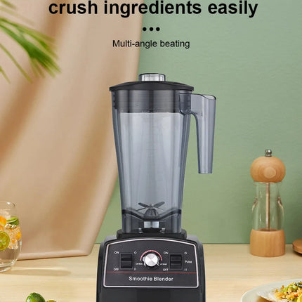 Countertop Blender 3L Adjustable Speed for Smoothies Sauces Ice Crushing Black