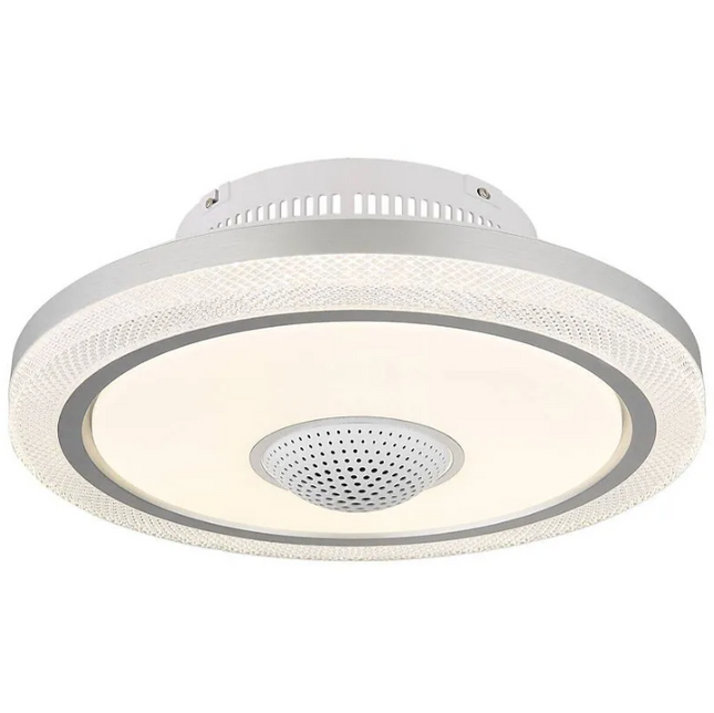 Bladeless LED Light Fan with HEPA H11 Air Purification, Plasma Ion & 5.7m/s Airflow