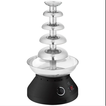 Electric Chocolate Fountain Machine 230W Dessert Fondue Tower for Home Celebrations