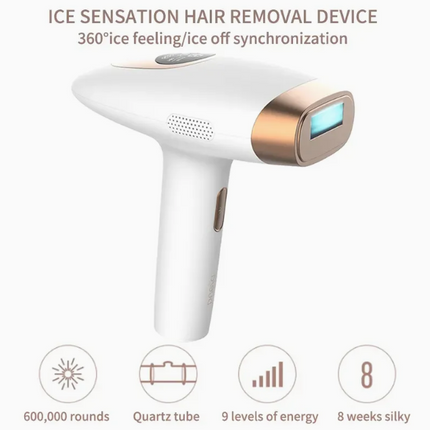 Portable IPL Hair Removal Device for Home Use with 9 Adjustable Energy Levels