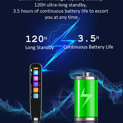 Portable AI Scan Translator Pen with Voice Translation 134 Languages Type-C Rechargeable
