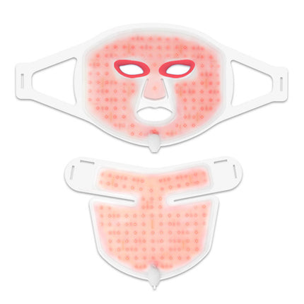 7 Colour LED Silicone Facial Mask – Rechargeable Light Relaxation Skin Care Device with Adjustable Intensity, 105 LEDs
