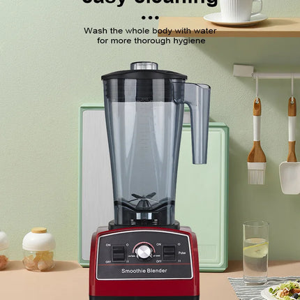Countertop Blender 3L Adjustable Speed for Smoothies Sauces Ice Crushing Black