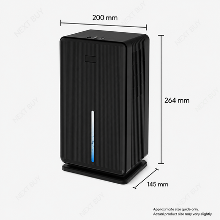 Compact Dual-Core Household Dehumidifier 1000ml/Day with 3L Tank & Auto Shut-Off