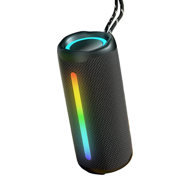 Portable Bluetooth 5.3 Waterproof RGB Wireless Speaker with Stereo Bass & 10-15 Hour Battery