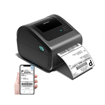 Portable USB & Bluetooth Thermal Label Printer 203 DPI for Shipping and Barcode Labels