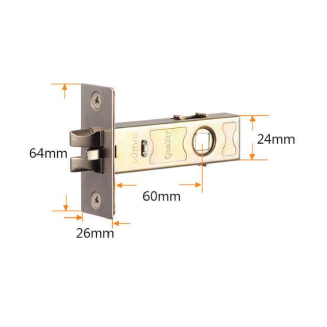 Keyless Bluetooth Door Lock with Password, RFID Card & Mechanical Key for 35-100mm Doors
