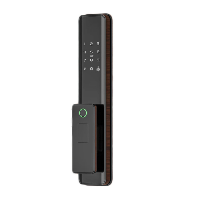 Smart Door Lock with Camera, Fingerprint, Password & Card Access, Aluminum Alloy Build