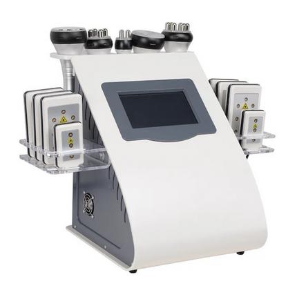 6 in 1 Cavitation RF Body Contouring Machine with Vacuum and Lipo Laser for Home Salon Use