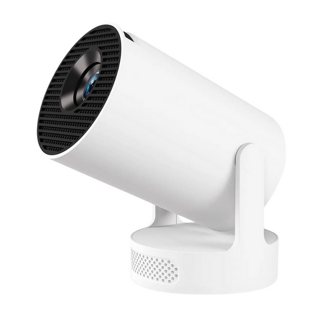 Ultra Portable HD Projector 170 ANSI Lumens Android 11 with Wireless Streaming White