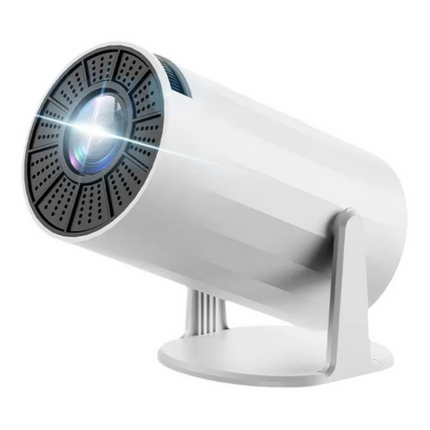 Smart 720P HD Portable Projector with Android 11, WiFi, Bluetooth 5.0 and Auto Keystone – White