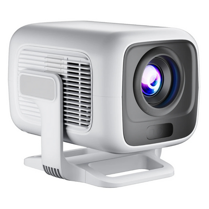 Compact 1080p Home Projector with Android 11, Bluetooth 5.4, Auto Keystone – White