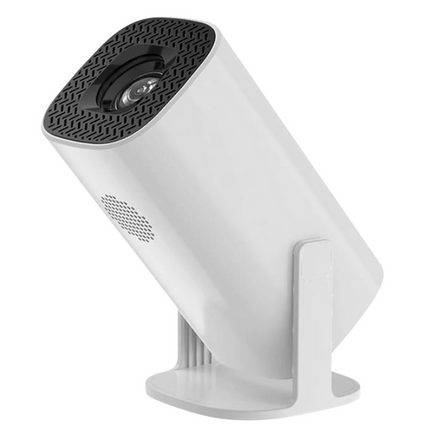 Compact 720P HD Smart Projector with Dual-Band WiFi and Bluetooth 5.0 – White