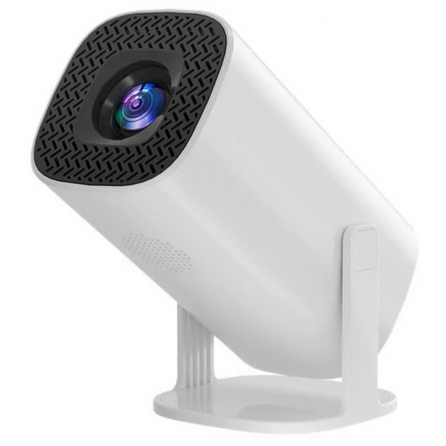 Portable HD Smart Projector 240 Lumens 720P with Android 11 and Auto Keystone – White