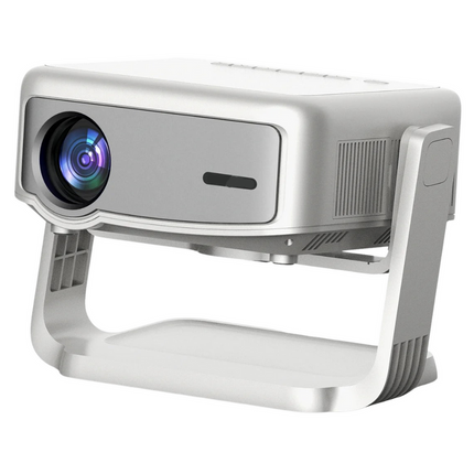 Compact 720P HD Smart Projector with Android 11, WiFi & Bluetooth – White