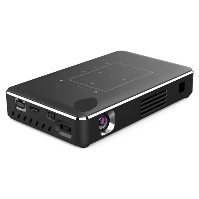 Smart Portable Mini Projector 150 ANSI Lumens Bluetooth WiFi Android 9.0 with Keystone Correction