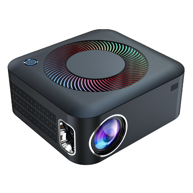 Smart Home Projector 500 ANSI Lumens 1080p Full HD with 5G WiFi and Wireless Casting