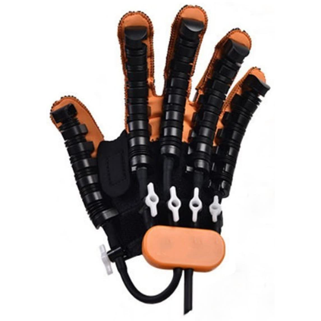 Robotic Hand Relaxation Recovery support Glove for Finger Exercise & Physiorelaxation – Adjustable, Cordless Design