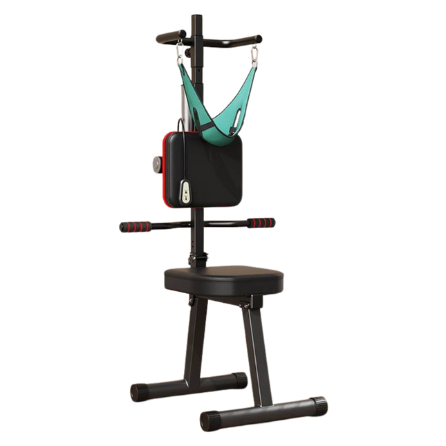 Portable Cervical Spine Stretch Chair with Adjustable Tension and Cushioned Support