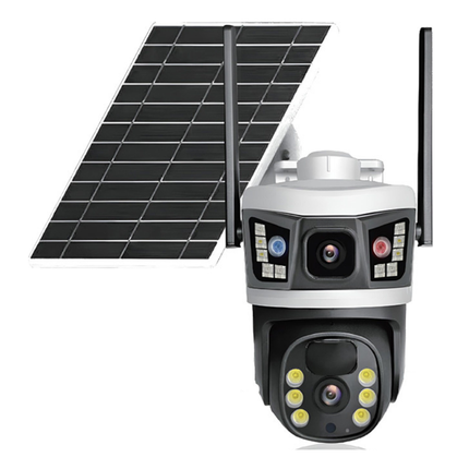 Solar Powered Outdoor WiFi Security Camera with Full View Rotation, Night Monitoring & Voice Talk