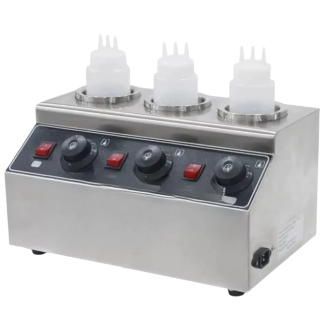 Commercial Squeeze Bottle Warmer with Adjustable Temperature Control 240W