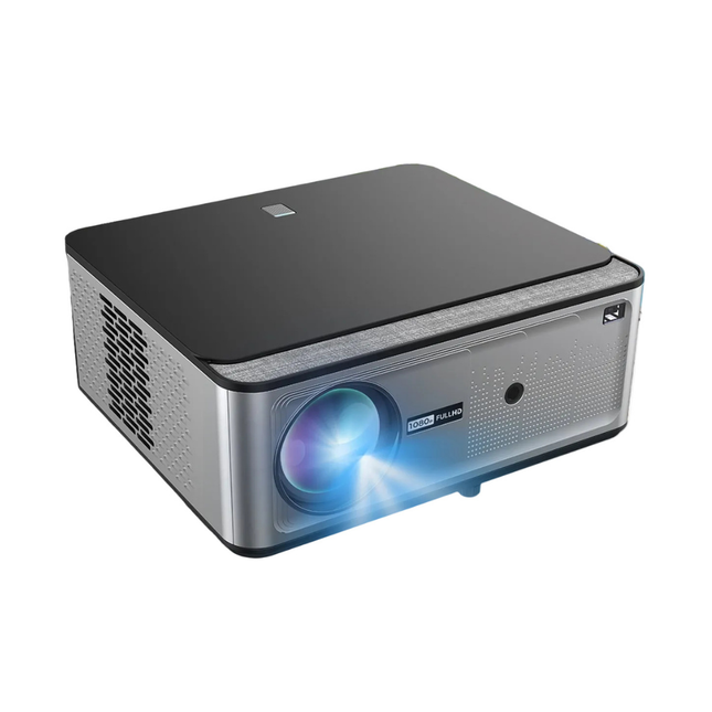 4K Smart Projector Android 12 WiFi Portable 2400 Lumens Stereo Speaker Home Theater