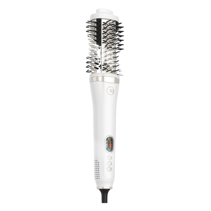Electric 3-in-1 Ceramic Hair Brush – Straightener, Curler & Dryer with LCD Display