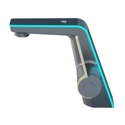 Smart LED Bathroom Basin Mixer Tap with Digital Temperature Display Dual Water Flow