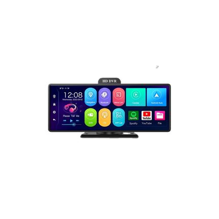 10.26 Inch Portable Android 13 Car Display with Dual Dash Cameras, Wireless CarPlay & Android Auto