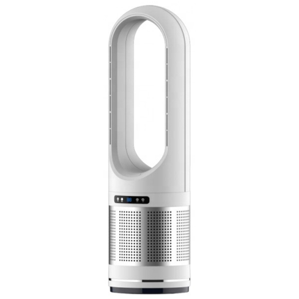 Portable 80cm Bladeless Tower Fan with HEPA Air Filtration and 3 Speed Cooling Modes