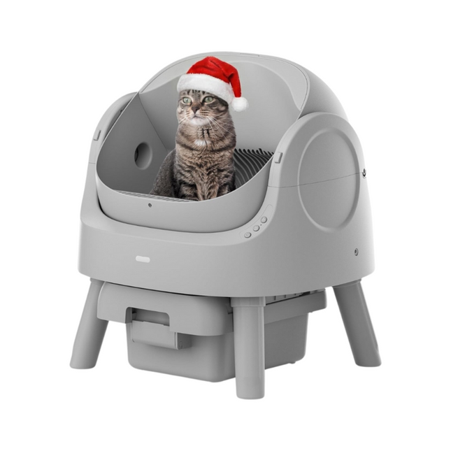 Automatic Self-Cleaning Cat Litter Box with Open Top Design & Odour Reduction