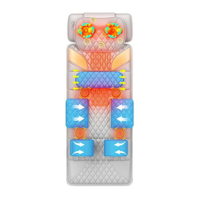 Full-Body Adjustable Airbag Massage Mattress for Neck, Shoulders, Waist & Legs