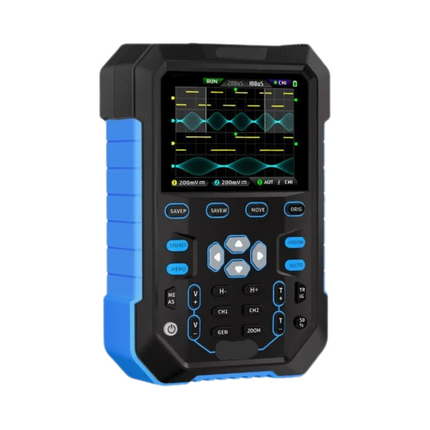 Portable 2-Channel Digital Oscilloscope with Built-In 20MHz Waveform Generator & 2.8” IPS Screen
