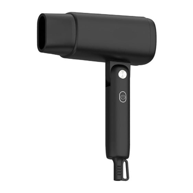 Portable Folding Hair Dryer 1875W Fast Dry Ionic Care with Auto Power Off and Rotatable Airflow Head