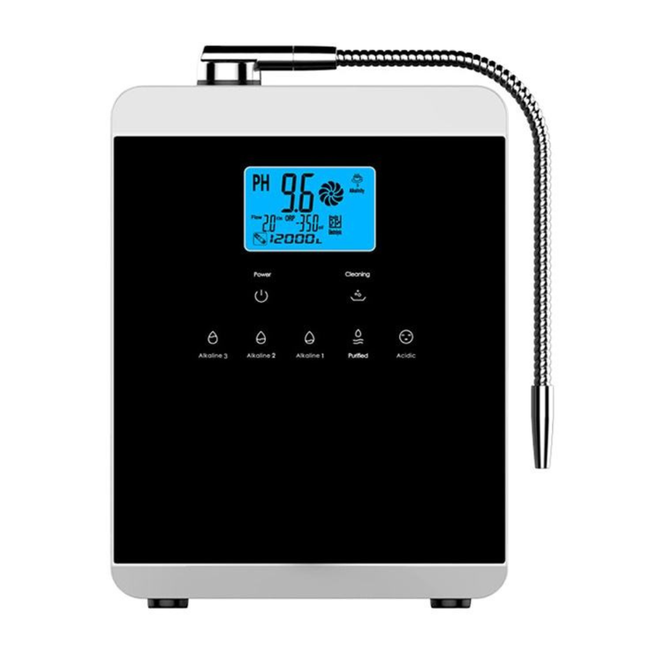 Electric Water Ionizer Machine with 5–11 Plates pH 4.5–10.5 Countertop Filtration System