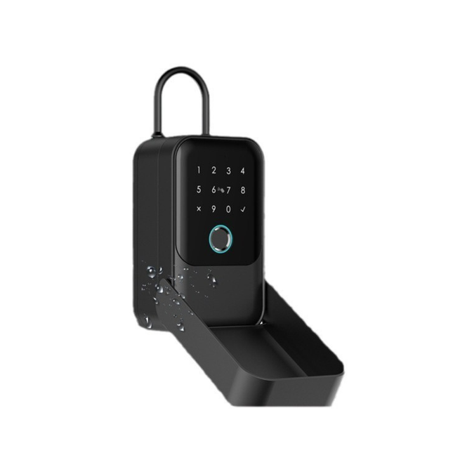 Smart Wall Mounted Key Lock Box with Fingerprint, App Control and Backup Key