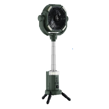 Portable Rechargeable Fan with LED Light and Remote – Indoor, Outdoor & Car Use