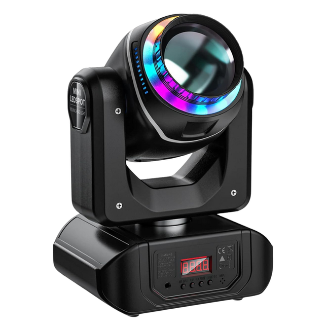 120W LED Party Light with 8 Colours, 10 Patterns & Rotating Prism