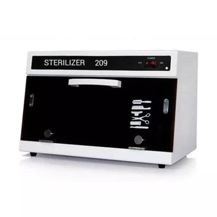 UV Tool Disinfection Cabinet with 10-Liter Capacity for Salon & Personal Care Use – White
