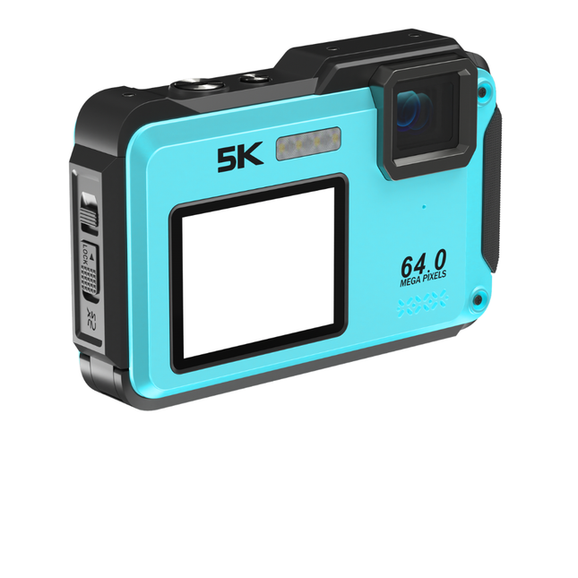 5K Digital Camera with Dual IPS Screens, Autofocus, Time-Lapse and Slow Motion