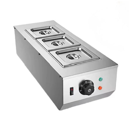 Triple Tank Food Warmer for Chocolate, Cheese & Sauce with Temperature Control